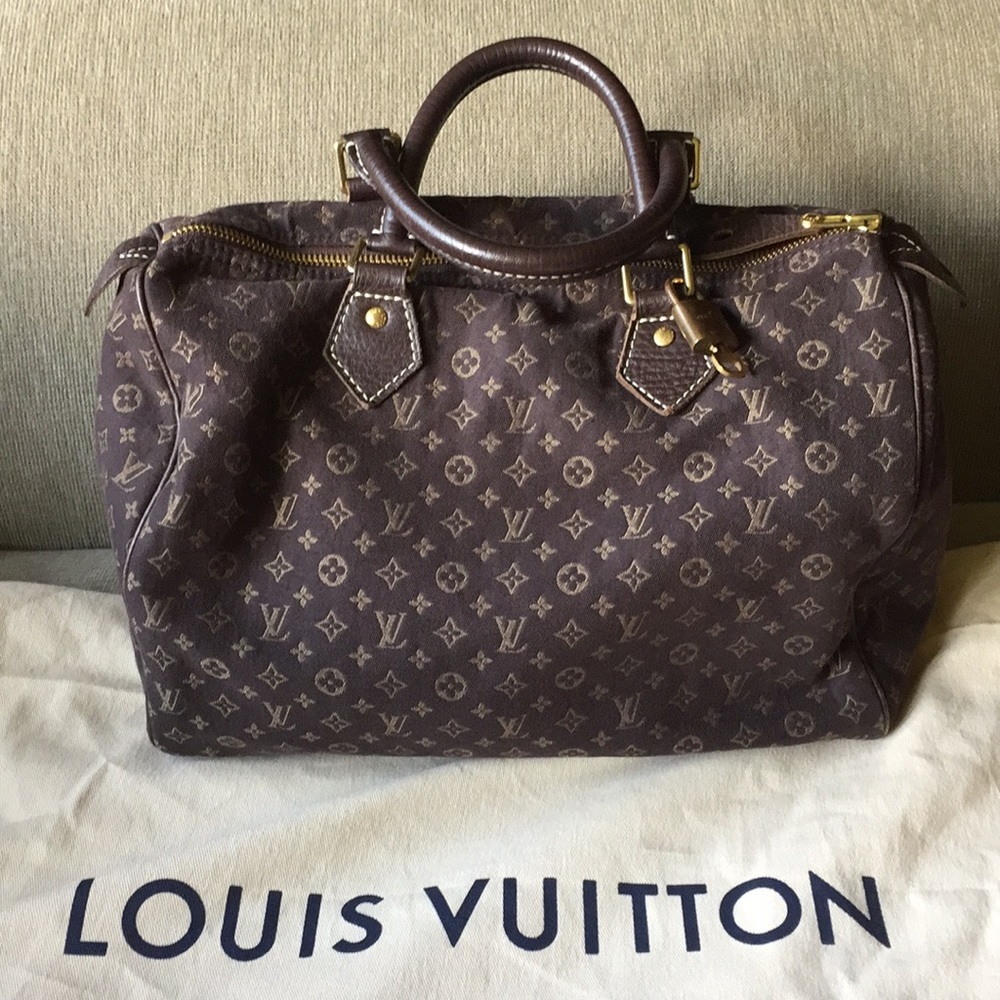 Louis Vuitton Mini Lin Speedy 30.  Lockn key